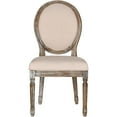 thumbnail image 6 of Safavieh HOLLOWAY 19''H FRENCH BRASSERIE LINEN OVAL SIDE CHAIR, FOX6228G-SET2, 6 of 8