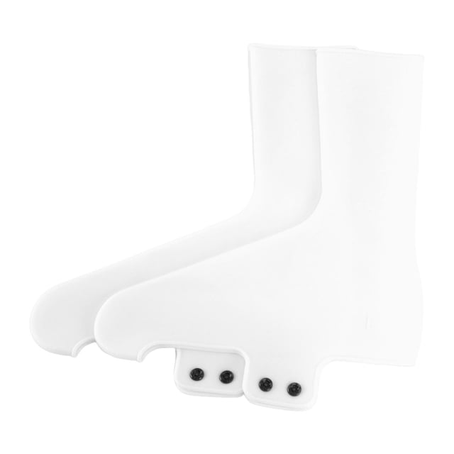 Colaxi 2 Pcs Couvre-Chaussures de Cyclisme Crampons de Vélo Couvre-Chaussures Accessoires de Sport Voyage Réutilisable Polyvalent Extérieur Couvre-Chaussures de Vélo Blanc G