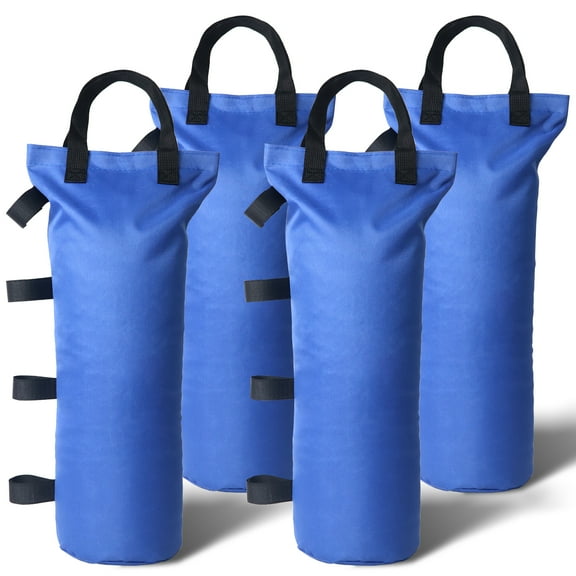 VentuLodge 112 lbs Canopy Weights Sand Bags for Canopy Tents, Gazebo, Patio Umbrellas(No Sand), 4-Pack Set, Blue