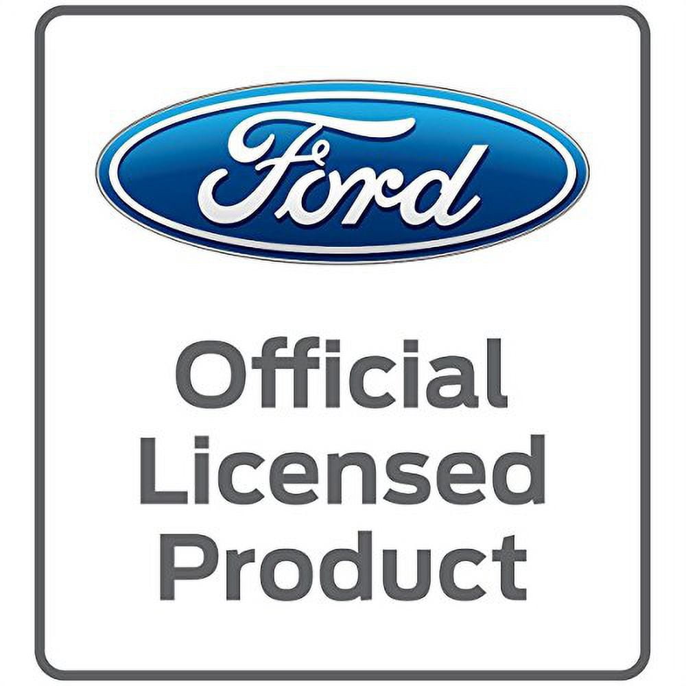 Ford Mustang Tri-Bar Keychain & Keyring - Duo Premium Black Leather
