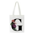 thumbnail image 1 of Bolsa de asas con inicial personalizada Regalo de acuarela floral para su carta Bolsa de tela Wmkox8yii  HFSH59, 1 of 1