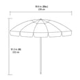 thumbnail image 2 of Parasol de<br>plage de<br>2,4 m de Mainstays, 2 of 5