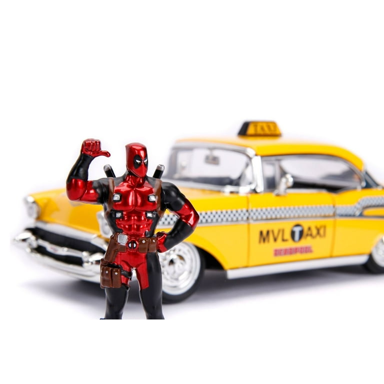 ミニカー 1:24 Deadpool TAXI with Deadpool Figure Jada 1:24 Deadpool Taxi w/Figure : Amazon.co.uk: Outlet
