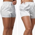 thumbnail image 2 of Fishers Finery Women's 100% Mulberry Silk Boxer; Lounge Shorts (Gray, L), 2 of 5