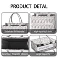 thumbnail image 4 of Large Capacity Tote Bag,White Christmas Tree Pattern Handbag Fashion Luxury Tote Bag,15.7"x13"x 5.1" Inches,Laptop Compatible, 4 of 6