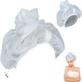 thumbnail image 2 of Clearance Drying Curly Hair Mesh Cap, Fenull Net Plopping Cap for Drying Curly Hair Soulta Net Plopping Cap for Drying Curly Hair with Drawstring Adjustable Net Plopping Cap for Plopping Cap, 2 of 4
