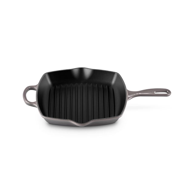 Parrilla Cuadrada Le Creuset Hierro Fundido Esmaltado Ostra 10.25 Pulgadas