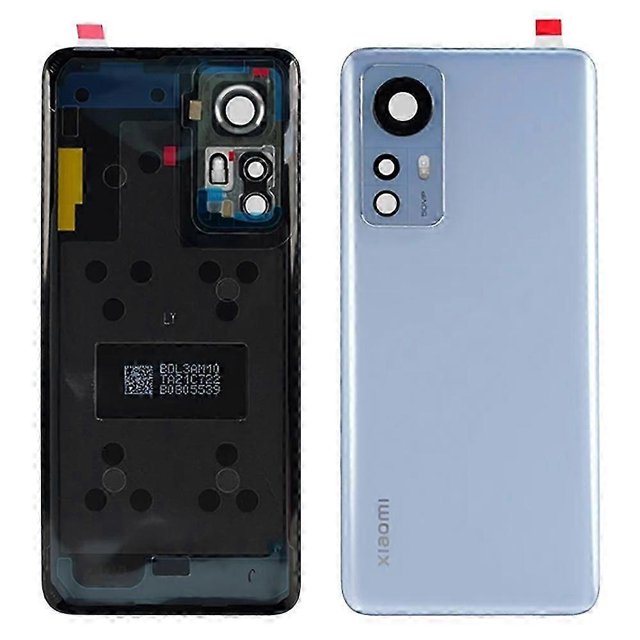 For Xiaomi 12 5g 12x 5g Back Battery Housing Cover With Camera Ring Lens Cover Spare Part (without L