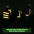 thumbnail image 6 of Uxcell Reflective Safety Vest, Hi-Vis Safety Vests, Adjustable High Visibility Strips for Jogging Cycling Fluorescent Green, 6 of 7