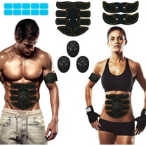 Muscle Stimulator Device – Abs Stimulator for Abdominal, Arm & Leg Toning, Fitness Training Equipment for Men & Women with 12 Bonus Gel Pads