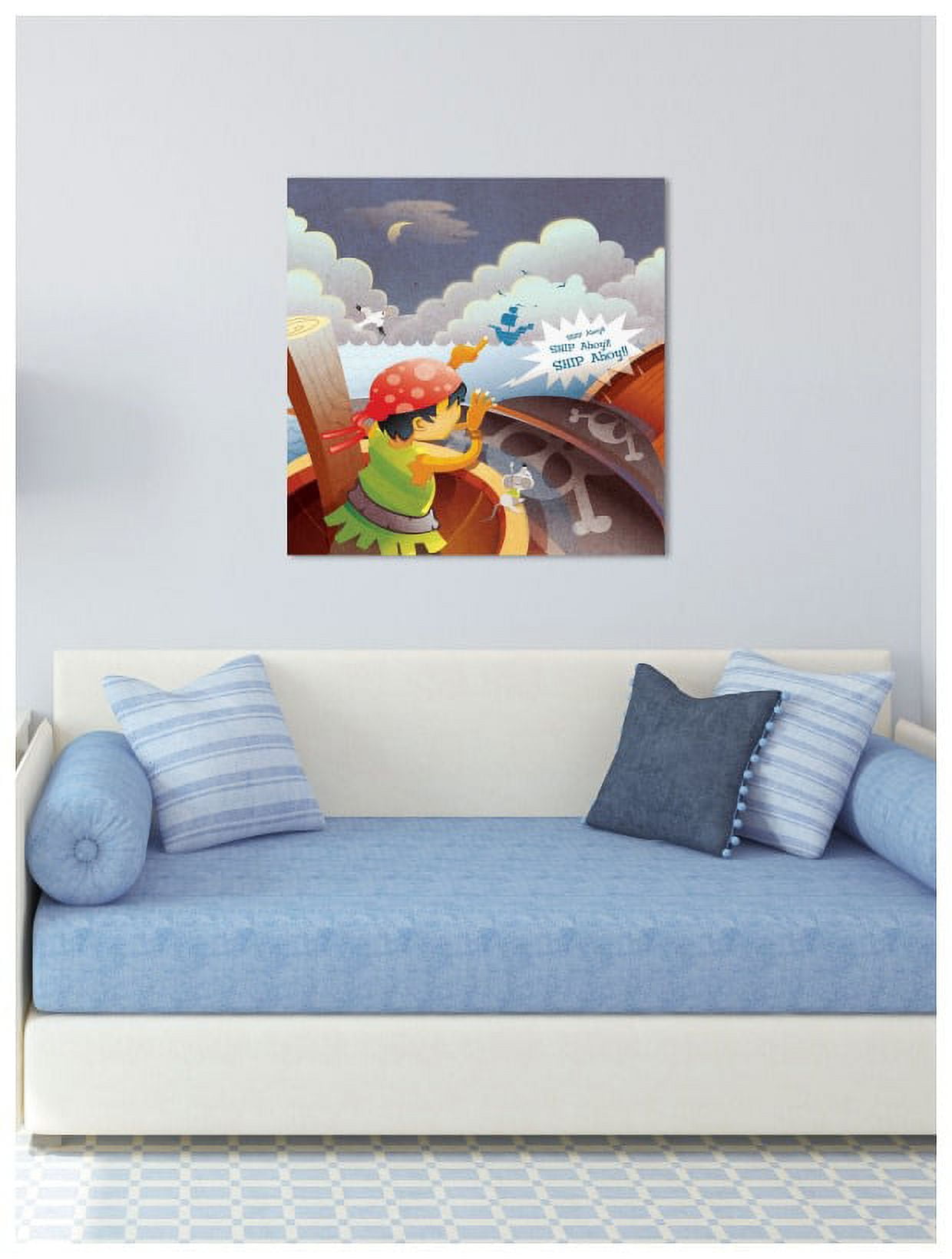 Marmont Hill "Ship Ahoy!" by Curtis Painting Print on Canvas