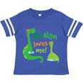 thumbnail image 3 of Inktastic My Nan Loves Me Grandson Dinosaur Boys Toddler T-Shirt, 3 of 5