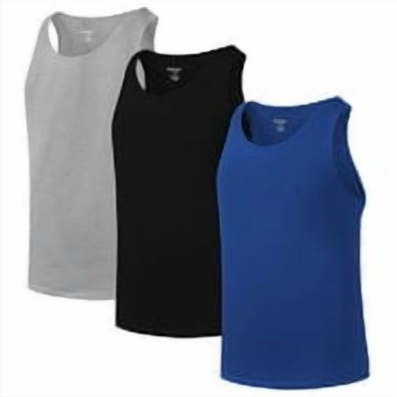 Different Touch Men's Rayon Tank Tops, Pack of 3