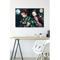 thumbnail image 4 of Demon Slayer - Tanjiro & Nezuko Night Wall Poster, 22.375" x 34", 4 of 4