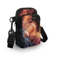 thumbnail image 3 of HELLHERO Football Fire Water Women Crossbody Bag with Double Zipper for Casual Use, 3 of 7