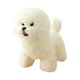 thumbnail image 3 of Muñeco de peluche para perro, juguete para perro Bichon Frise, abrazable, tierno y realista, juguete de peluche para cachorro de 13,78 pulgadas para, 3 of 9