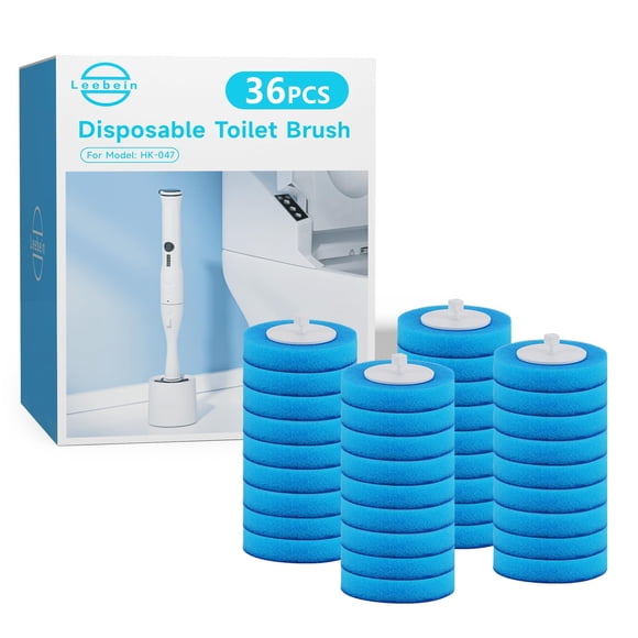 Esponja Leebein HK-047 con cabezales desechables para inodoro, 36 unidades
