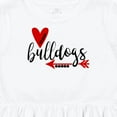 thumbnail image 4 of Inktastic Bulldogs with Heart and Arrow Girls Toddler Dress, 4 of 5