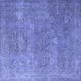 thumbnail image 1 of Ahgly Company Indoor Square Oriental Blue Industrial Area Rugs, 3' Square, 1 of 4