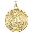 thumbnail image 2 of Picturesongold.Com Saint George "Plain" Religious Medal Pandant- 3/4 inch Size of a Nickel -Solid 14K White Gold, 2 of 2