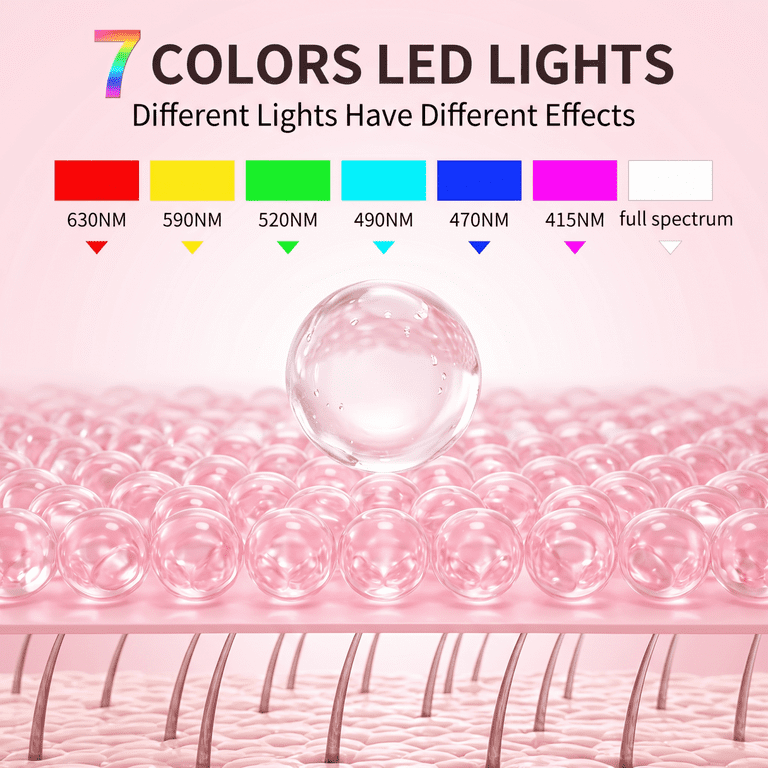 ODDPC LED Face Massager, 7-Color Light Therapy photo 4