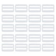 thumbnail image 1 of Unique Bargains Bright White Tri-Glide Slide Buckles Webbing Strap Fastener, 100 Pack, 1 of 5