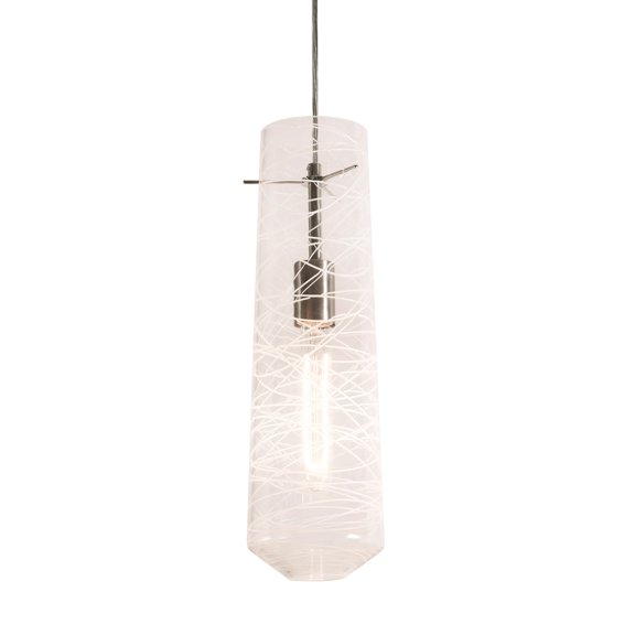 Aspects Spun 1-light Satin Nickel Pendant Steel Blue
