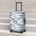 thumbnail image 6 of Susaid Blue Fish Print Elastic Washable Suitcase Cover with Hidden Zipper, Fits 18-32 Inch Luggage for Protection During Travel-Medium, 6 of 7