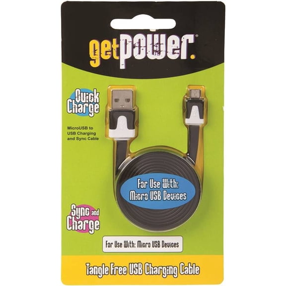 GP-USB-M 3' BLK Micro USB Cable - Quantity 1