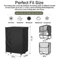 thumbnail image 2 of Rollaway Bed Storage Cover, 33 in Folding Bed Cover, With Metal Zipper and Adjustable Drawstring, Dustproof and Waterproof, Thickened Storage Cover for Fold Up Bed, Folding Cot Bed., 2 of 7