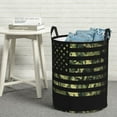 thumbnail image 5 of Goofa American Flag Camo Printed Circular Hamper,Laundry Basket with Handles,Storage Baskets Foldable,Large Capacity Laundry Hamper-, 5 of 8