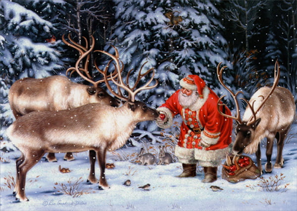 FOX DEER SANTA EXPRESS TRAIN ANIMALS Details about   10 CHRISTMAS Leanin Tree Cards Box Set 