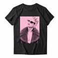 thumbnail image 2 of TayIor Sw1ft Chemises, Tyler Sw1ft Merch, Tyler Sw1ft, Mode Décontractée Imprimée Col Rond Manches Courtes Chemises Blouse Femme Graphique Amateur de Musique TKFASHION Rose G, 2 of 7