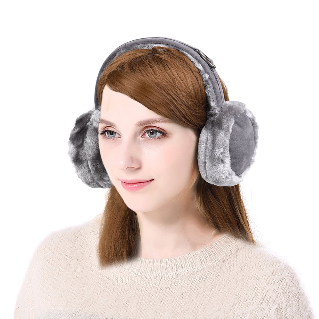 Winter Earmuffs Foldable Warm Knit Ear Warmers Earmuffs Men Women