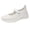 White, variant on Women Orthopedic Mary Jane Flat Shoes Comfortable Walking Shoes Round Toe Lightweight Non Slip Shoes with Arch Support Black Size 9.5