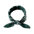 thumbnail image 2 of Bandanas for Men Women, Paisley Pattern Bandana Bulk Headbands Handkerchief Face Mask 40% Polyester Green, 2 of 3