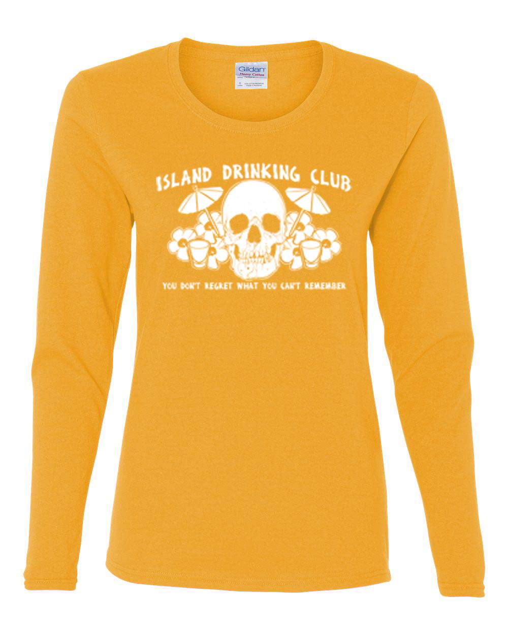 Tropical Skull Island Drinking Club Mens Womens T-Shirt Top