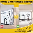 thumbnail image 5 of Home Gym Mirror, 36x72 inch-1PCS, Tempered Glass Frameless Full Length Body Workout Mirror, 5 of 10