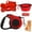 Red, variant on ZOUYUE Retractable Dog Leash 16ft Heavy Duty Pet Walking Leash with Anti-Slip Handle One-Hand Brake Red