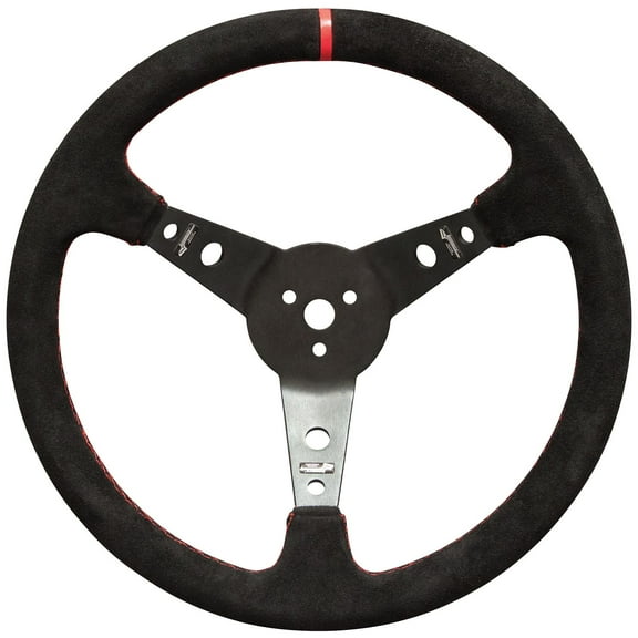 Longacre® 52-56797 Pro Alum. Racing Wheel, Suede Rim, 15" Blk