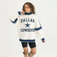 thumbnail image 3 of Women's Gameday Couture White Dallas Cowboys Oversized Vivid Motion Sweatshirt, 3 of 4