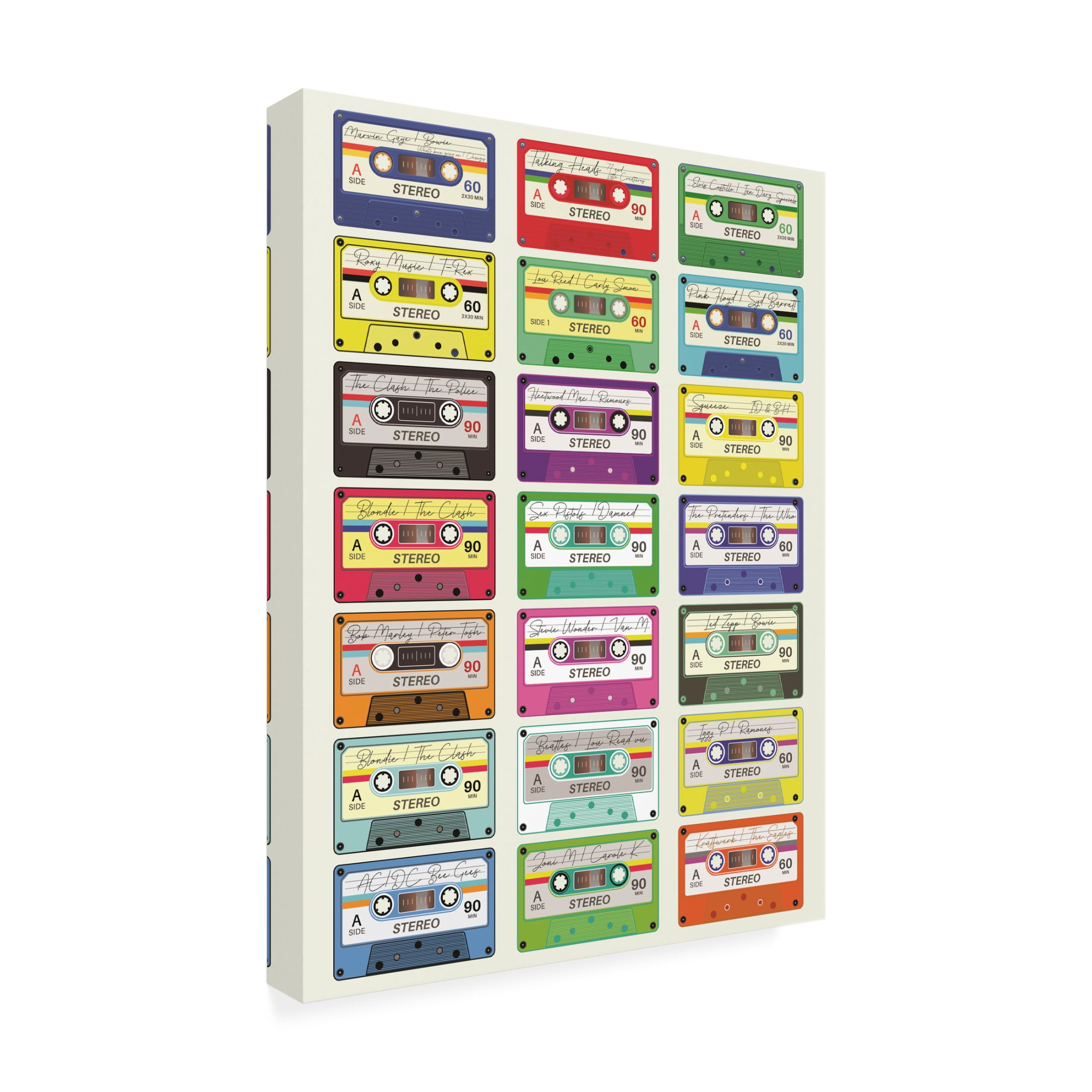 Trademark Fine Art Jon Downer  Mix Tape Canvas Wall Art