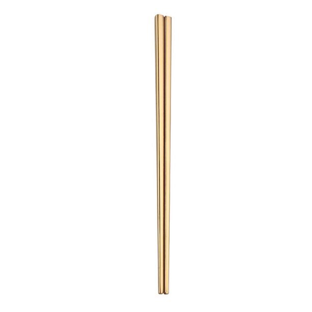 XWSHYW Palillos Par de Vajilla de Acero Inoxidable, Palillos Coloridos de 23Cm de Longitud