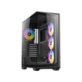 thumbnail image 3 of Antec C3 ARGB, 3 x 120mm & 1 x 120mm ARGB PWM Fans Included, Up to 8 Fans Simultaneously, Type-C 3.2 Gen 2 port, Seamless Tempered Glass Front & Side Panels, 360mm Radiator Support, Mid-Tower ATX Case, 3 of 5