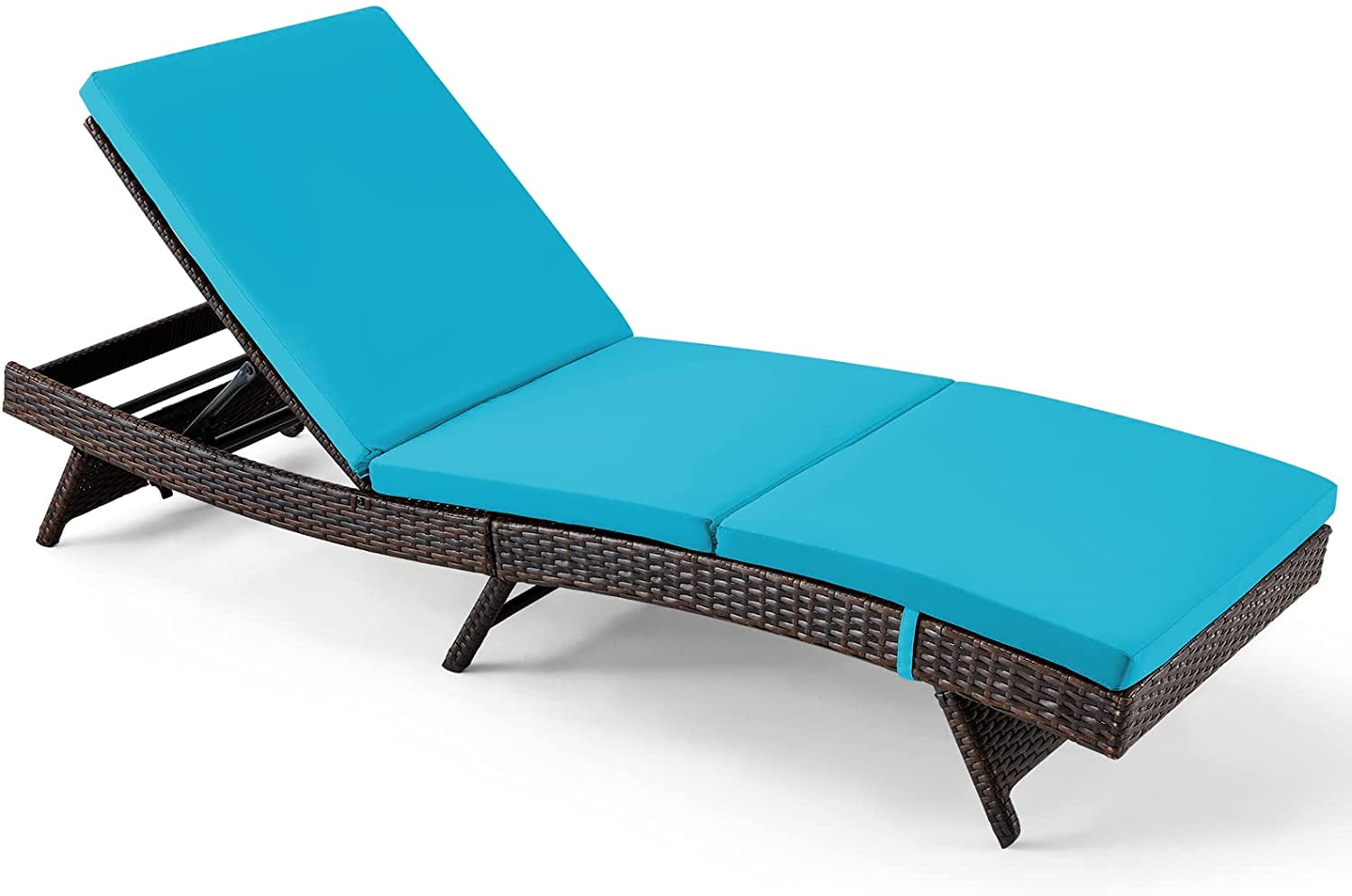 Vicluke Patio Chaise Lounge Chair, Steel Outdoor Chaise Lounge with