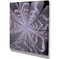 thumbnail image 2 of Symmetrical Violet Digital Fractal Flower - Floral Canvas Art Print, 2 of 3