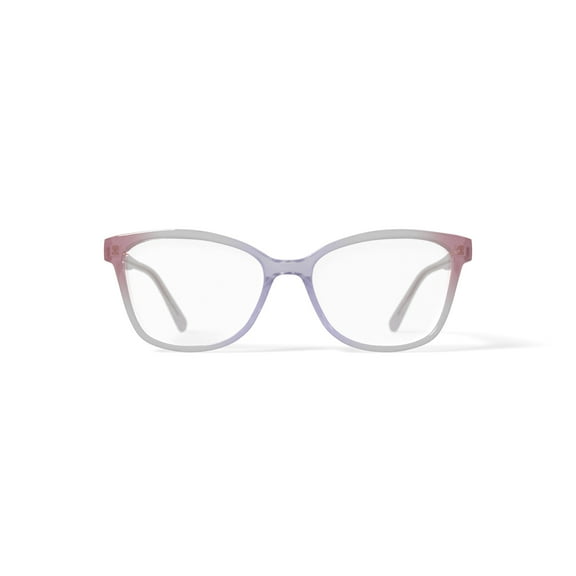 Walmart Women's MC009 Brooke Square Prescription Eyeglasses with Case, Pink Gradient