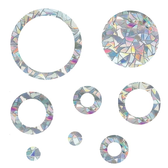 ✪ Clings for Birds Strikes Deflectors Ring Anti Collision Window Decal Circle Bird