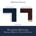 thumbnail image 2 of Framerly - Georgetown Arts and Sciences Diploma Frame with Navy and Silver Mat, 2 of 8