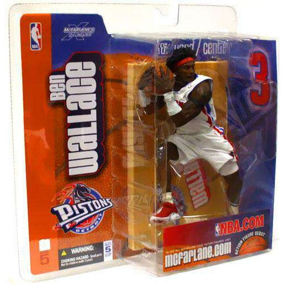 McFarlane NBA Sports Picks Series 5 Ben Wallace Action Figure (White Jersey)